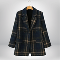 Isaline | Timeless Checked Wool Overcoat