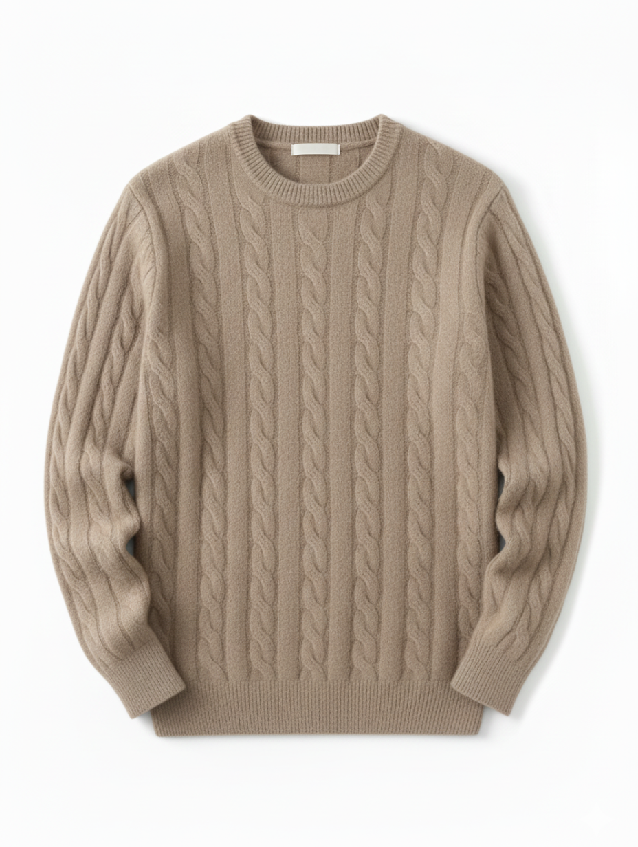 Cashmere Cable-Knit Sweater