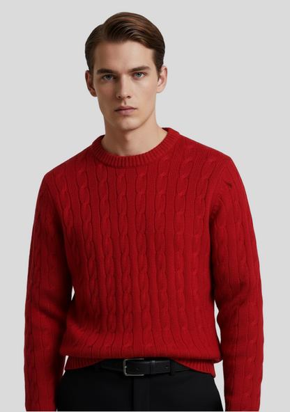 Pure Cashmere Cable-Knit Sweater