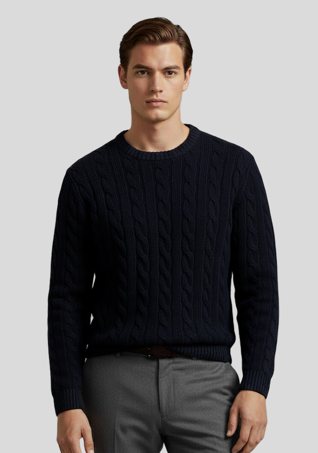 Pure Cashmere Cable-Knit Sweater