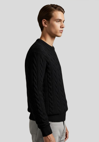 Pure Cashmere Cable-Knit Sweater