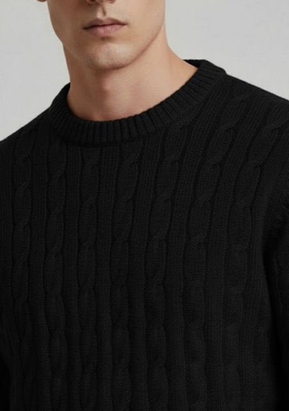 Pure Cashmere Cable-Knit Sweater