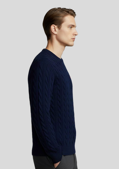 Pure Cashmere Cable-Knit Sweater