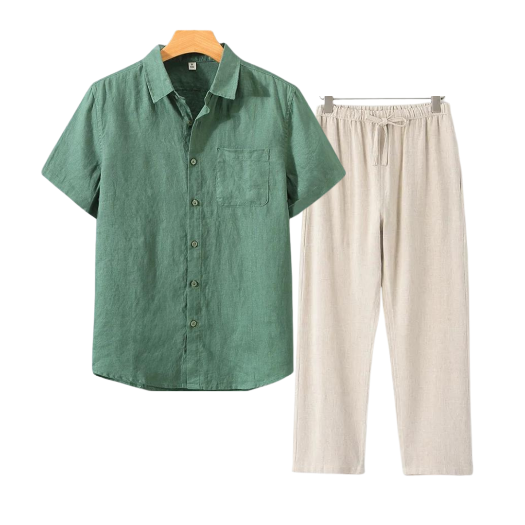 Summer Linen Set (Short Sleeve)