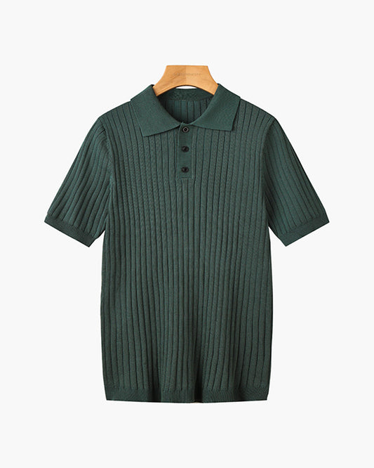GIMCHEON Knitted Polo Shirt