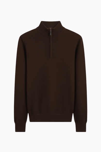 100% Merino Wool Half-Zip Sweater